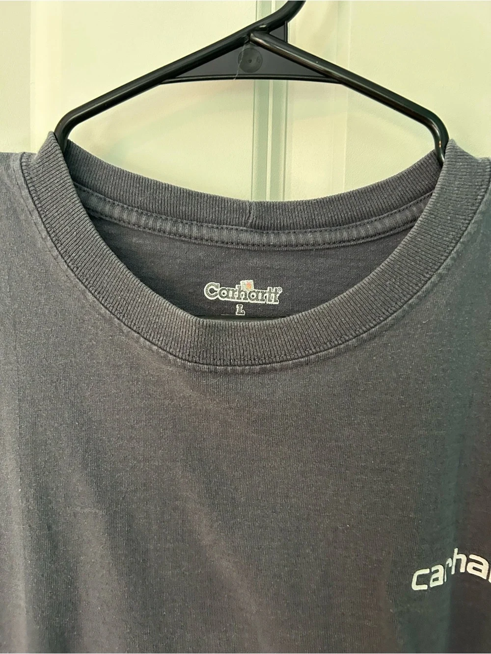 Carhartt Short Sleeve Logo Tee - gray - Picture 5 of 8